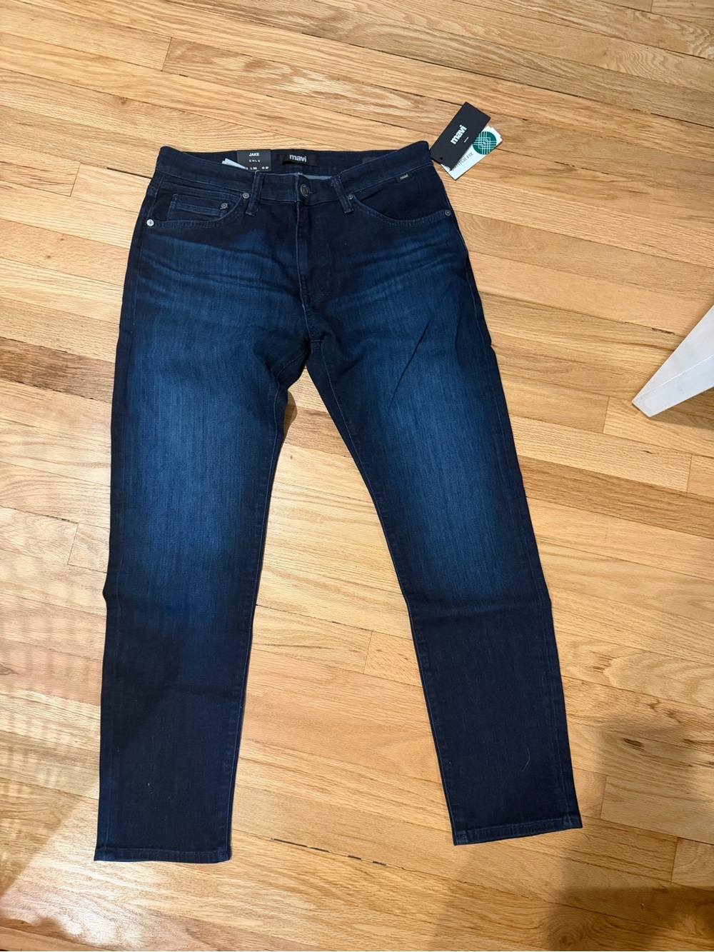 Mavi Jake Slim Leg Jeans in Dark Blue
